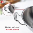 Argent Triply Kadhai with Lid  (1.5 Ltr / 2.25 Ltr / 3.5 Ltr / 3.9 Ltr / 5.8 Ltr)