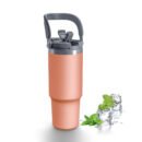 HomeCloud Travel Mug | Double Wall Insulated Tumbler with Straw | Premium Steel Coffee Mug for Hot & Cold Drinks | Leak-Proof Design