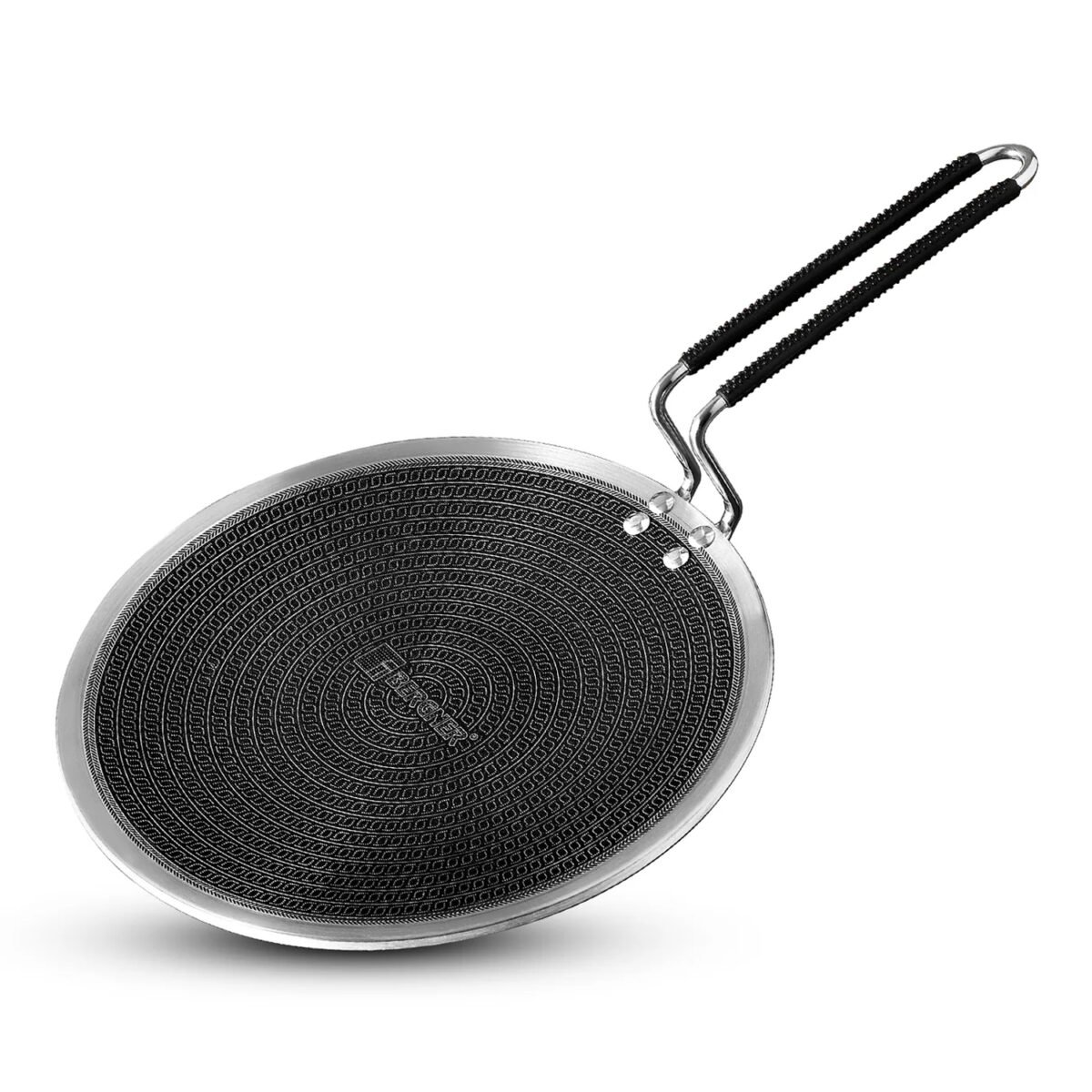 Bergner Hitech Tri-Ply Stainless Steel Non-Stick Roti Tawa 26cm - Induction Bottom