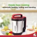 Neo Automatic Soup Maker | 1.0 Litre | 800 watt | SS Blades & SS Jug | Soup in just 20 min | 2 years Warranty | Red & Black