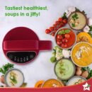 Neo Automatic Soup Maker | 1.0 Litre | 800 watt | SS Blades & SS Jug | Soup in just 20 min | 2 years Warranty | Red & Black