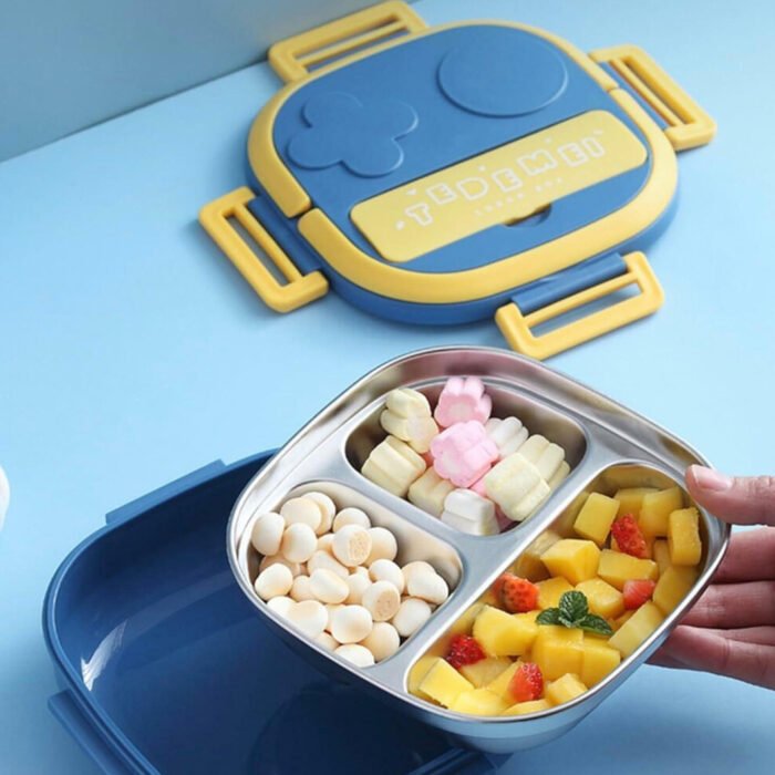 Stainless Steel Bento Lunch Box for Kids and Adults - Image 3