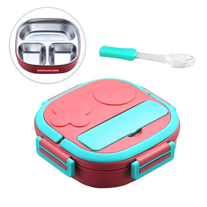 Stainless Steel Bento Lunch Box for Kids and Adults - Image 5