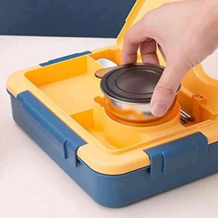 4 Compartment Stainless Steel Lunch Boxes - Image 3
