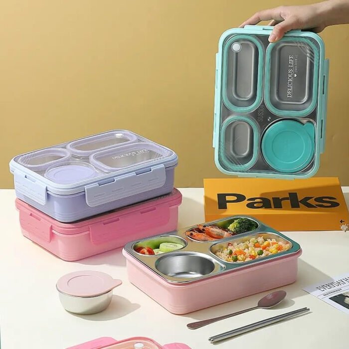 Stainless Steel Insulated Lunchbox Set - Image 4