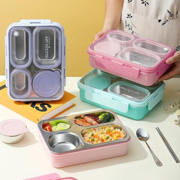 Stainless Steel Insulated Lunchbox Set - Image 6
