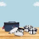 EcoNxt Oval Meal With Plate Lunch Box Set of 3