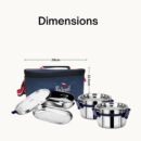 EcoNxt Oval Meal With Plate Lunch Box Set of 3