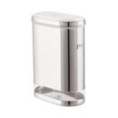 JVL Galaxy Clear Capsule-Shaped Stainless Steel Canister