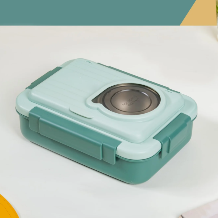 2 - Part Grid Stainless Steel Lunch Box - Image 4