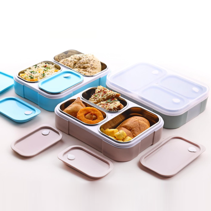 3 compartment lunch box