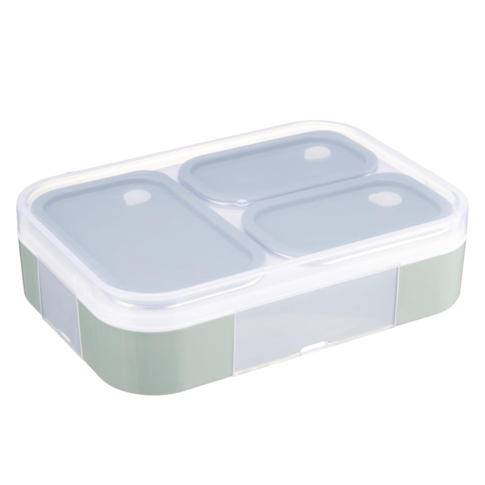 3 Compartment Stainless Steel Lunch Box Sealed Leakage Proof Lunch Box - Image 5