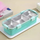 3 - Part Grid Stainless Steel Lunch Box
