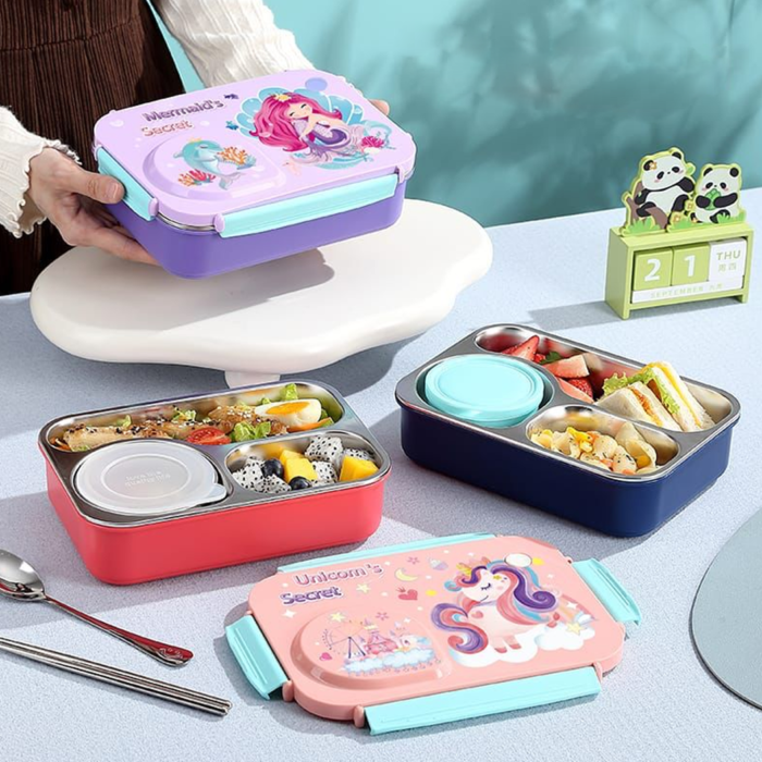 Kids Stainless Steel Lunch Box Set