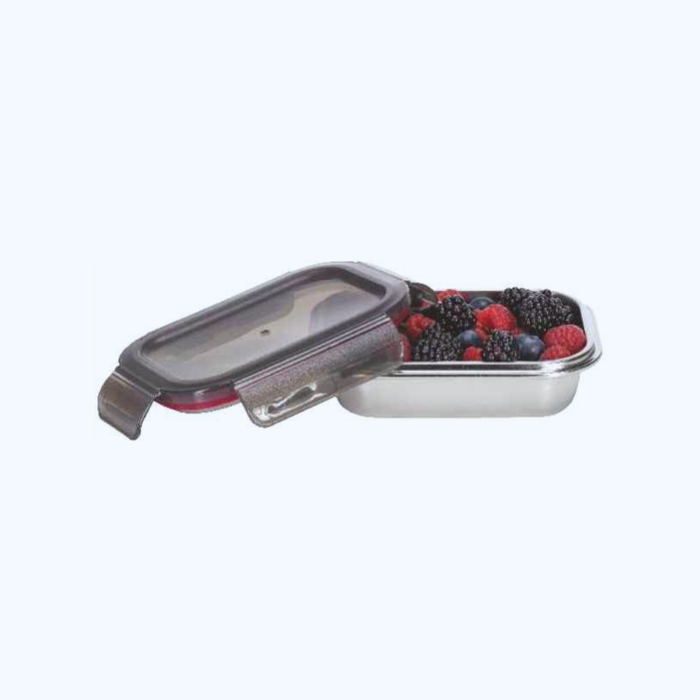 Rectangle Stainless Steel Container With PP Locking Lid - Image 2