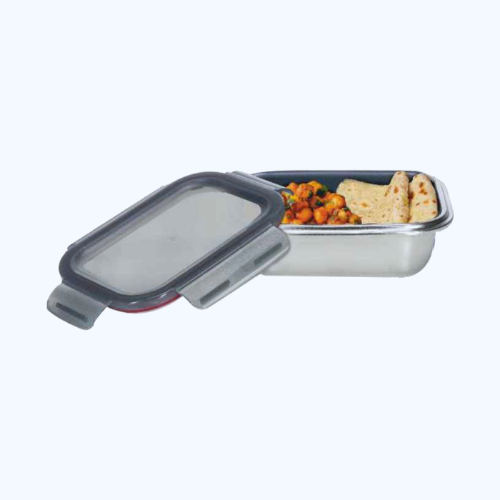 Rectangle Stainless Steel Container With PP Locking Lid - Image 4