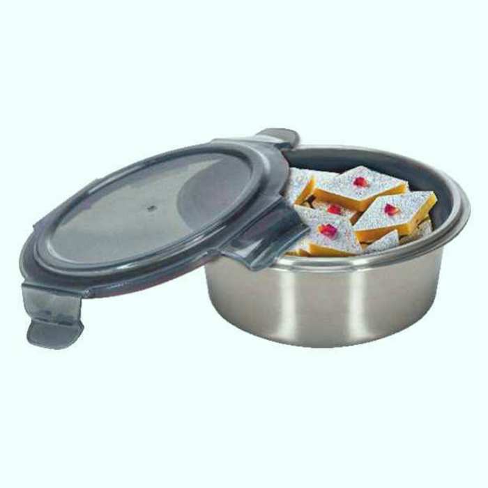 Round Stainless Steel Food Container With Classic PP Lid - 316 Stainless Steel, BPA-Free - Image 2
