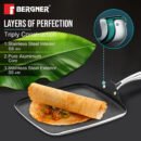 Argent Samsara Tri-Ply Stainless Steel 27cm Square Multi Tawa - Induction Bottom