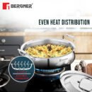Argent Samsara Tri-Ply Stainless Steel Biryani Handi - Induction Bottom | 304 Grade | Stay-Cool Handles | 5-Year Warranty