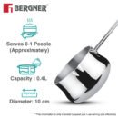 Bergner BE Essentials Tri-Ply Stainless Steel Coffee Warmer