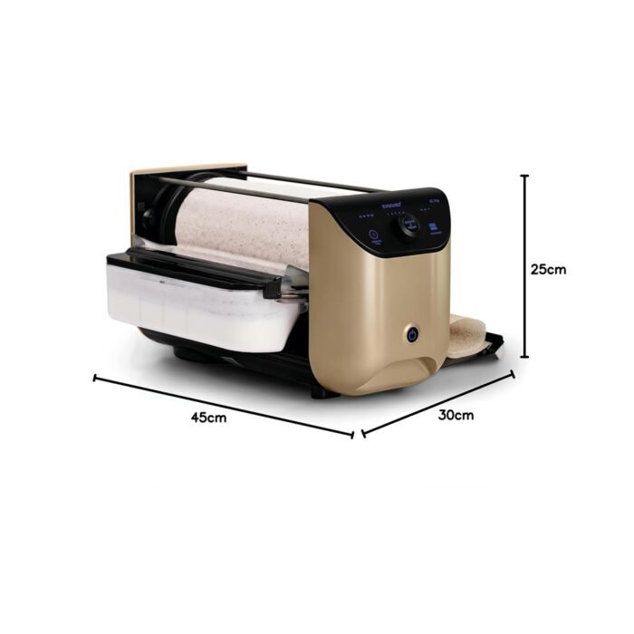 EVOCHEF EC Flip Automatic Dosa Maker - 1-Minute Dosas | 1600W Nonstick Roller | Touch Control & Thickness Adjustment | Compact Design | 1-Year Warranty - Image 9