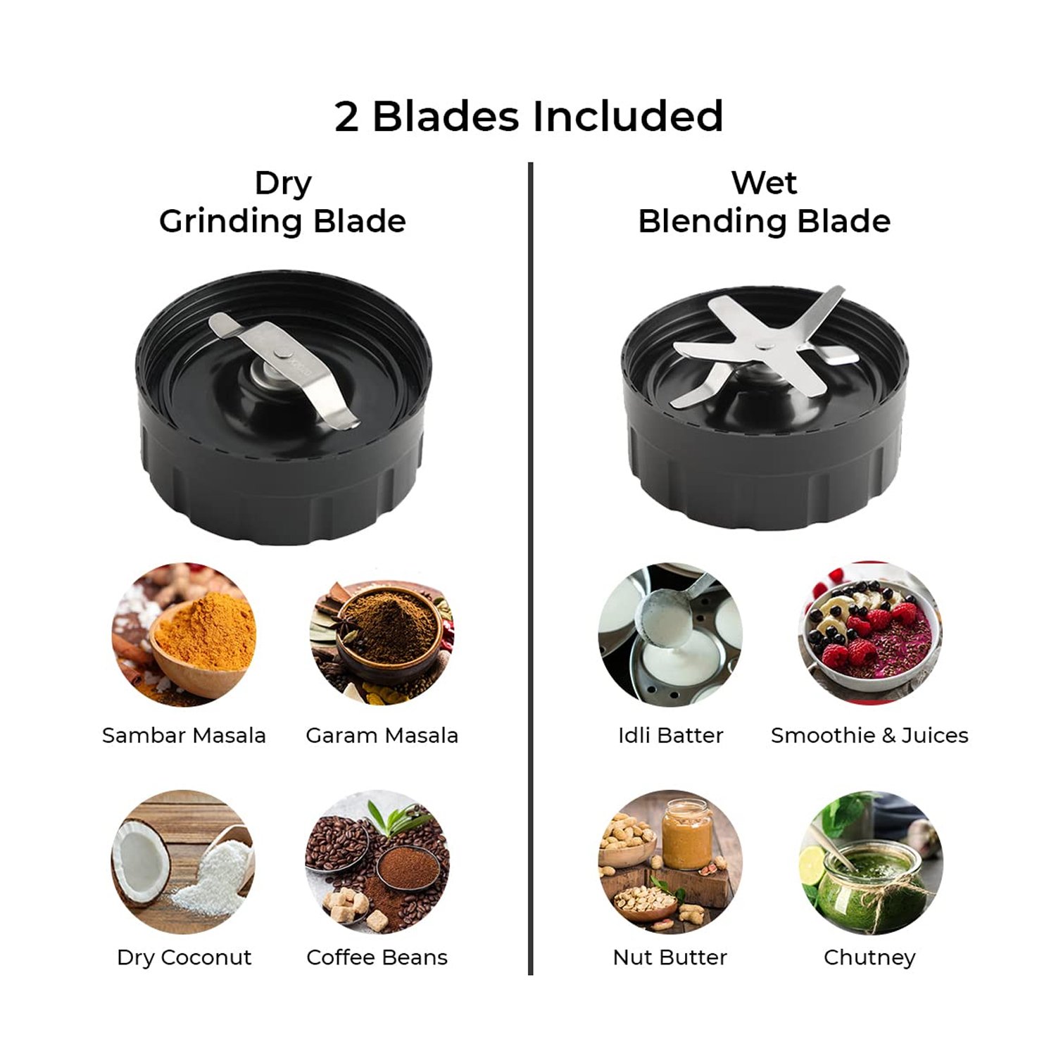 Kuvings Nutri Blender PRO - 1000W Mixer Grinder & Smoothie Maker with Dual Blade System, Stainless Steel Body - Image 12