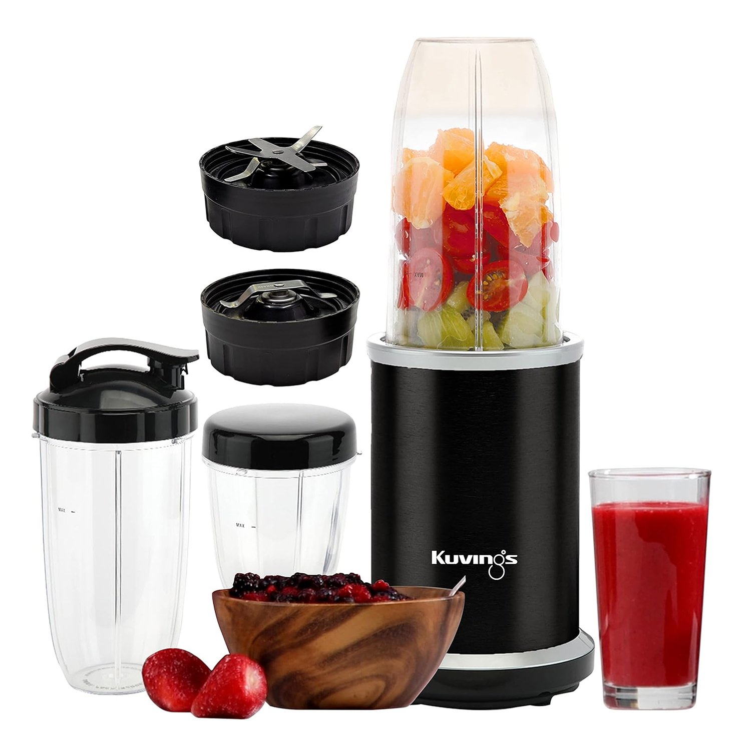 Kuvings Nutri Blender PRO - 1000W Mixer Grinder & Smoothie Maker with Dual Blade System, Stainless Steel Body - Image 6