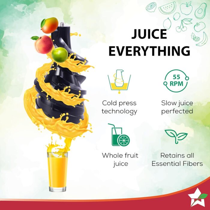 Wonderchef Regalia Cold Press Full Fruit Slow Juicer - Image 2