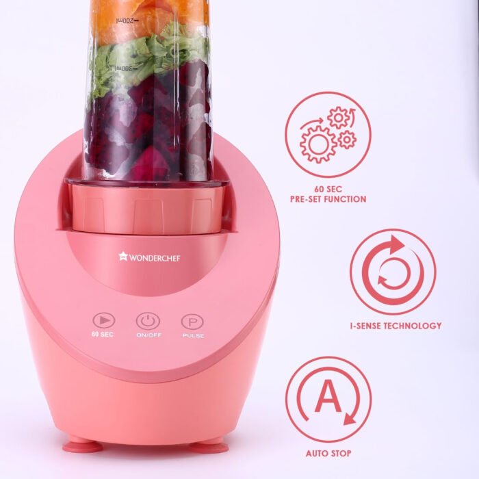 Wonderchef Magneto Blender - Portable Smoothie & Juice Maker | Magnetic Induction Tech | 60-sec Auto-Stop | 2-Year Warranty - Image 3