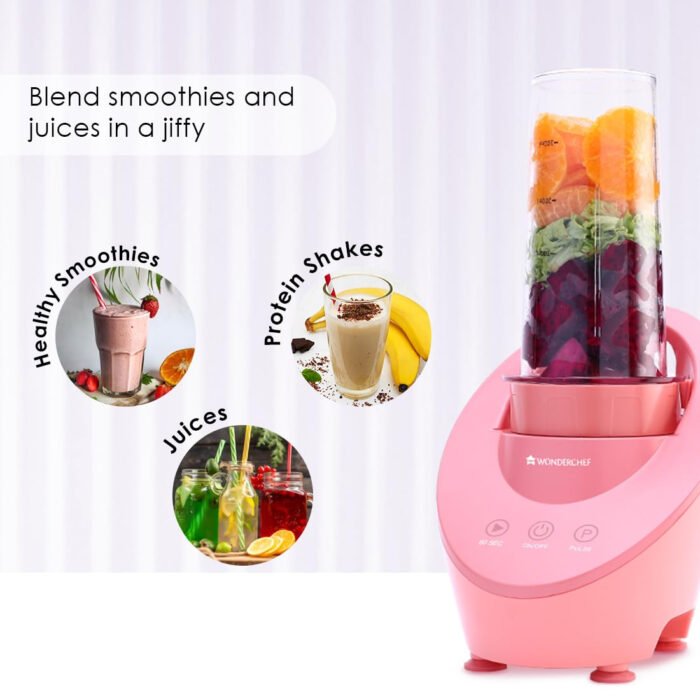 Wonderchef Magneto Blender - Portable Smoothie & Juice Maker | Magnetic Induction Tech | 60-sec Auto-Stop | 2-Year Warranty - Image 6