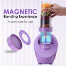 Wonderchef Magneto Blender - Portable Smoothie & Juice Maker | Magnetic Induction Tech | 60-sec Auto-Stop | 2-Year Warranty