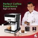 Wonderchef Regenta Automatic Coffee Maker - 20-Bar, Auto-Frother, LCD Display, Steamer & Metal Porta Filter (2-Year Warranty)