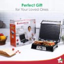 Wonderchef Sanjeev Kapoor Professional Tandoor - 1830-Watt 3-in-1 Electric Grill, Sandwich & Roast Maker with Adjustable Slope & Thermostat (Black)