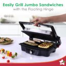 Wonderchef Sanjeev Kapoor Tandoor – 3-in-1 Electric Grill & Sandwich Maker, 1500W, 180° Grilling, Cool Touch, Auto Shut Off