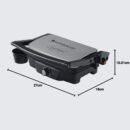 Wonderchef Sanjeev Kapoor Tandoor – 3-in-1 Electric Grill & Sandwich Maker, 1500W, 180° Grilling, Cool Touch, Auto Shut Off