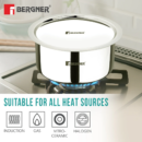 Bergner Argent Tri-Ply Stainless Steel Tope Set
