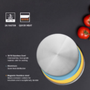 Bergner Argent Tri-Ply Stainless Steel Tope Set