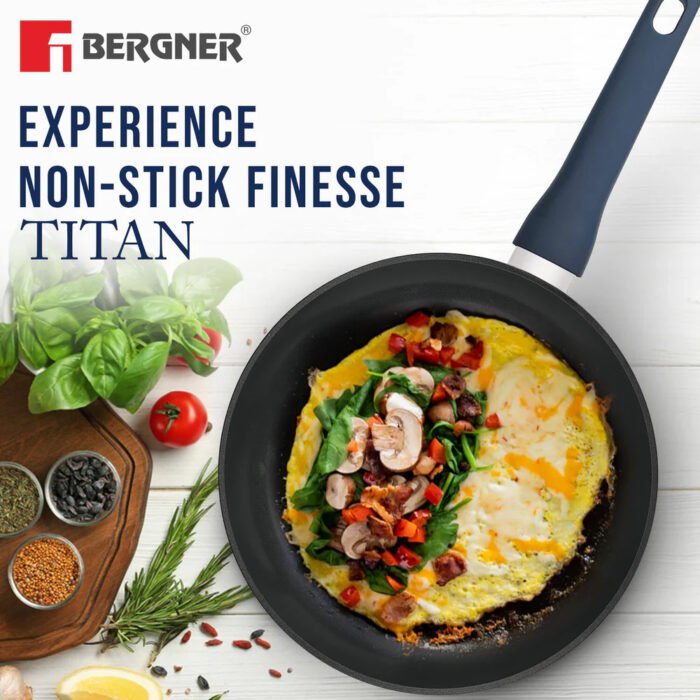 Bergner Titan Forged Aluminium 4 Pcs Cookware Set - Non-Stick Ceramic Coating - Image 8