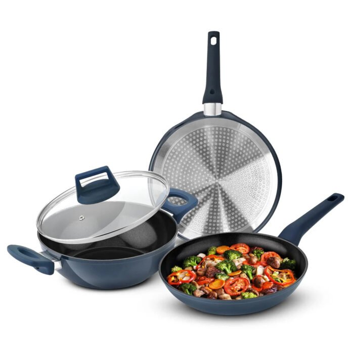 Bergner Titan Forged Aluminium 4 Pcs Cookware Set - Non-Stick Ceramic Coating