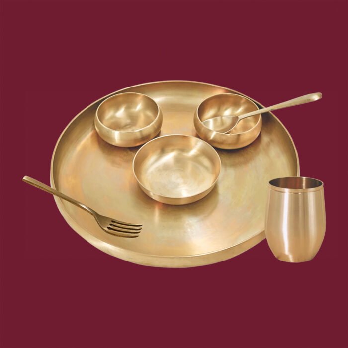 Bronze Dinner Set - Curve Thali