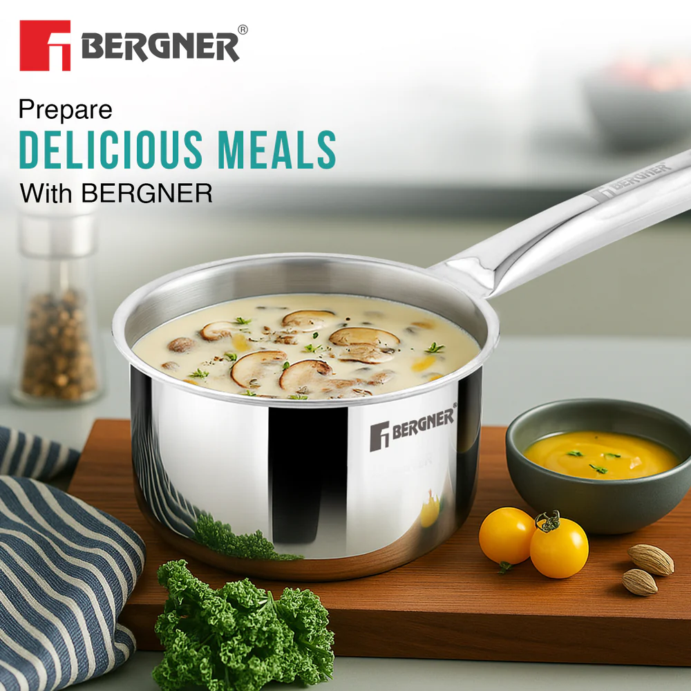 Bergner TriPro Triply 3 Pcs Stainless Steel Cookware Happy Set - Image 6