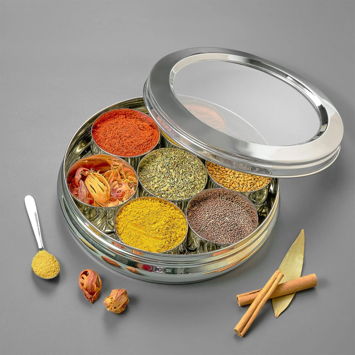 AVIAS Stainless Steel Deluxe Spice Box