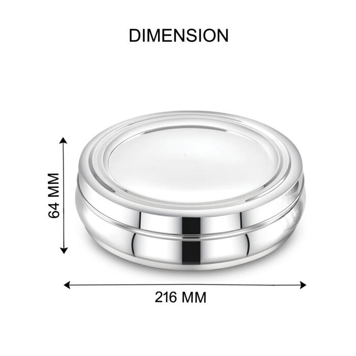 AVIAS Stainless Steel Deluxe Spice Box with Stainless Steel Lid | Masala Dani / Masala Dabba Kitchen Organizer | 7 Compartments with Spoon | Small & Medium Sizes - Image 5