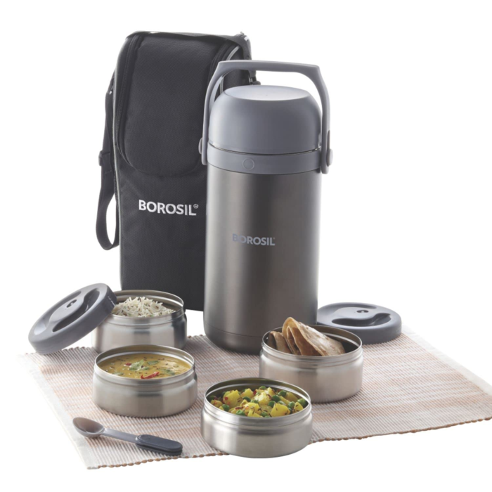 Borosil Hot N Fresh Stainless Steel Insulated Lunchbox