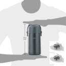 Borosil Hot N Fresh Stainless Steel Insulated Lunchbox Set of 4 | 2.3 L | Keeps Food Hot up to 6 Hours | Leak-Proof Tiffin with Carry Bag & Spoon – Grey