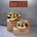 Brass Degchi/Patili with Lid – Traditional Brass Cookware for Boiling & Slow Cooking