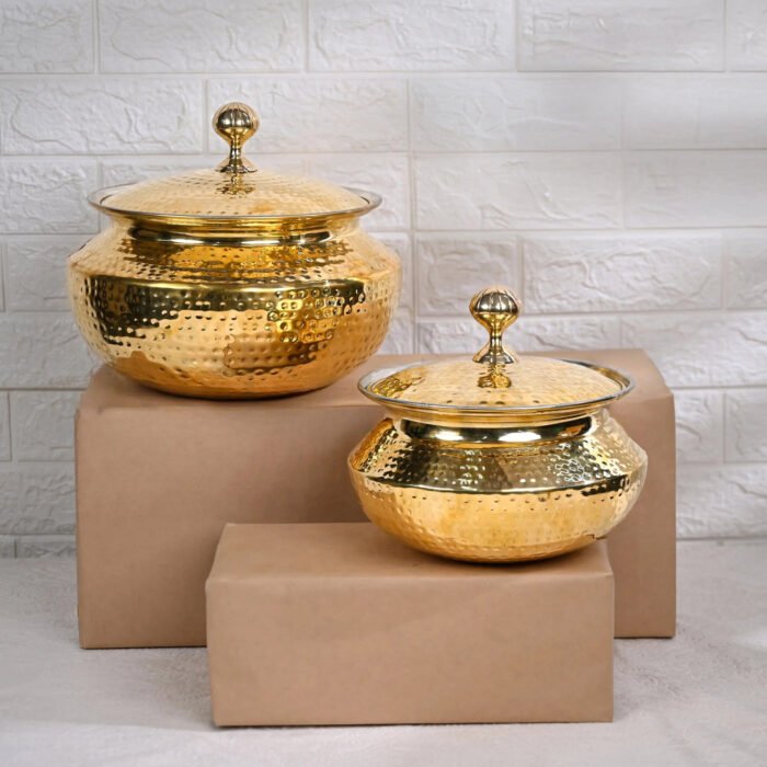 Brass Degchi/Patili with Lid – Traditional Brass Cookware for Boiling & Slow Cooking - Image 6