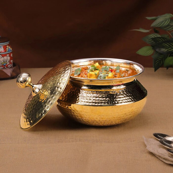 Brass Degchi/Patili with Lid – Traditional Brass Cookware for Boiling & Slow Cooking - Image 7