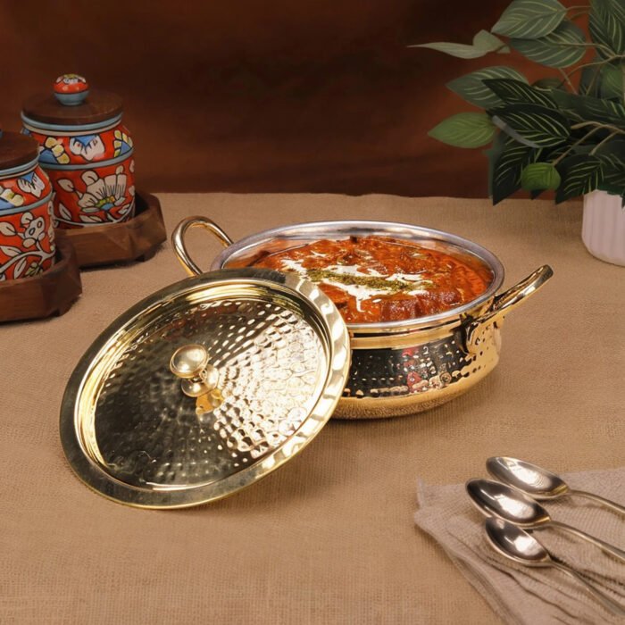 Brass Handi with Lid - Traditional Cookware for Biryani & Slow Cooking - Image 5