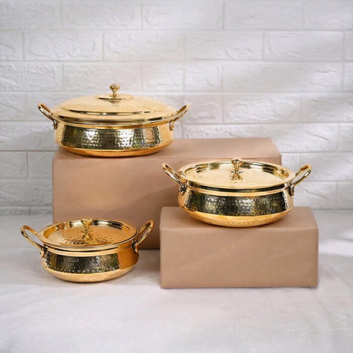 Brass Handi with Lid - Traditional Cookware for Biryani & Slow Cooking - Image 6
